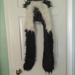 Panda hat with mittens